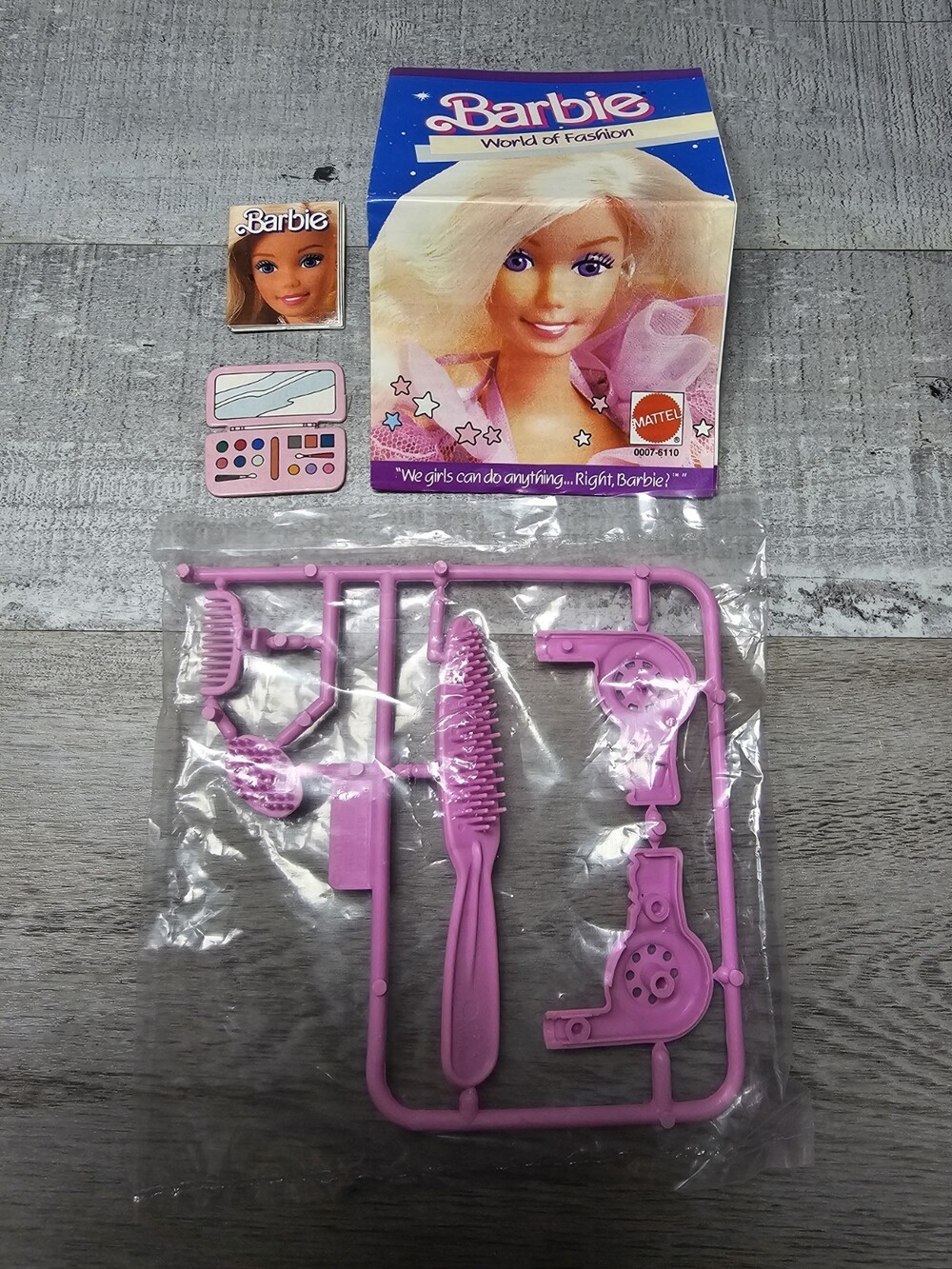Vintage Barbie Magic Moves Original Accessories Purple HAIR DRYER New